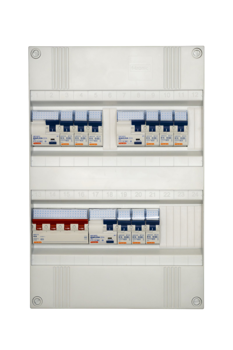 Gewiss NLK Groepenkast 3F,3als,9 groepen