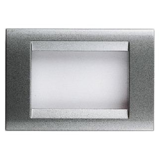 Gewiss PLAYBUS RANGE Playbus 3 gang titanium grey plate