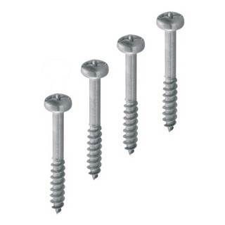 Gewiss PZ Kit 4 zelftappende stalen schroeven - voor vierkante revisieschacht 55