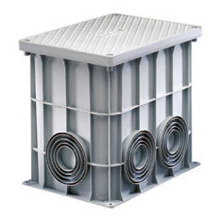 Gewiss PZ-serie Rechthoekige Revisieschacht 360 X 260 X 320 - vlakke semi-doorboorde V