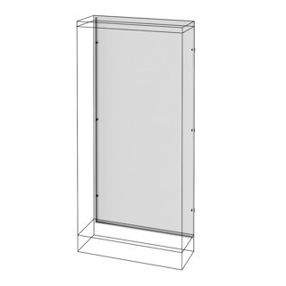 Gewiss QDX 1600 H Achterpaneel - verdeelkasten voor vloermontage met zijcompartiment - Q
