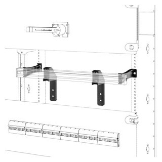 Gewiss QDX 630 H-serie Twee Stuks din rail montagebeugels - QDX - voor structuur P=200 MM - V