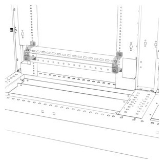 Gewiss QDX 630 L-serie Twee Stuks steunen voor horizontale klemmenblokken en aardingsbalk - Q
