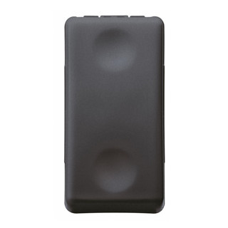 Gewiss SYSTEM BLACK Drukknop 1P 250 vac - no 10 A - neutraal - 1 module - system black