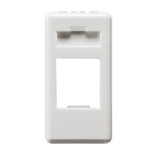 Gewiss SYSTEM WHITE - Huishoudelijke serie Adapter Voor behuizing dataconnectors - amp / keystone jack - 1 module