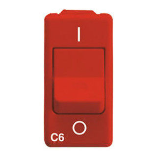 Gewiss SYSTEM WHITE - Huishoudelijke serie Compacte Installatieautomaat - voor noodstroomvoorzieningen - 1P+N 6 A