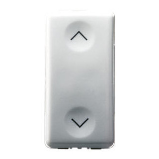 Gewiss SYSTEM WHITE Driewegschakelaar 1P 250 vac - 10 ax - neutraal - symbool op-neer - 1