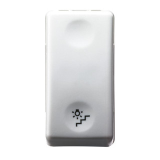 Gewiss SYSTEM WHITE Drukknop 1P 250 vac - no 10 A - met symbool trap - 1 module - system W