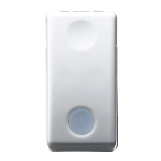 Gewiss SYSTEM WHITE Tweewegschakelaar 1P 250 vac - 16 ax - met vervangbare neutrale lens -