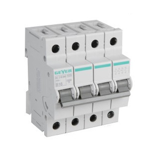 Geyer Inbouwcomponenten Installatieautomaat 3P+N D6 10ka