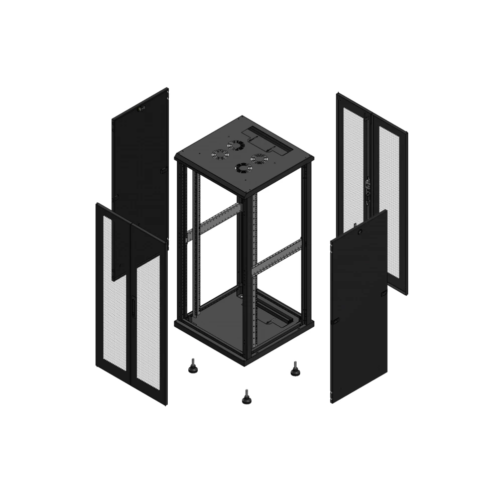 Gigamedia 19" conf S70 26u 600x600 MM av DBL per ar DBL per