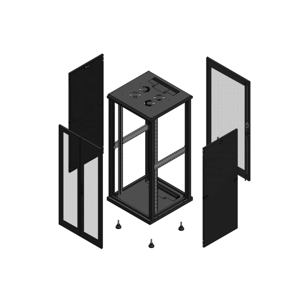 Gigamedia 19" conf S70 26u 600x600 MM av DBL per ar SPL per