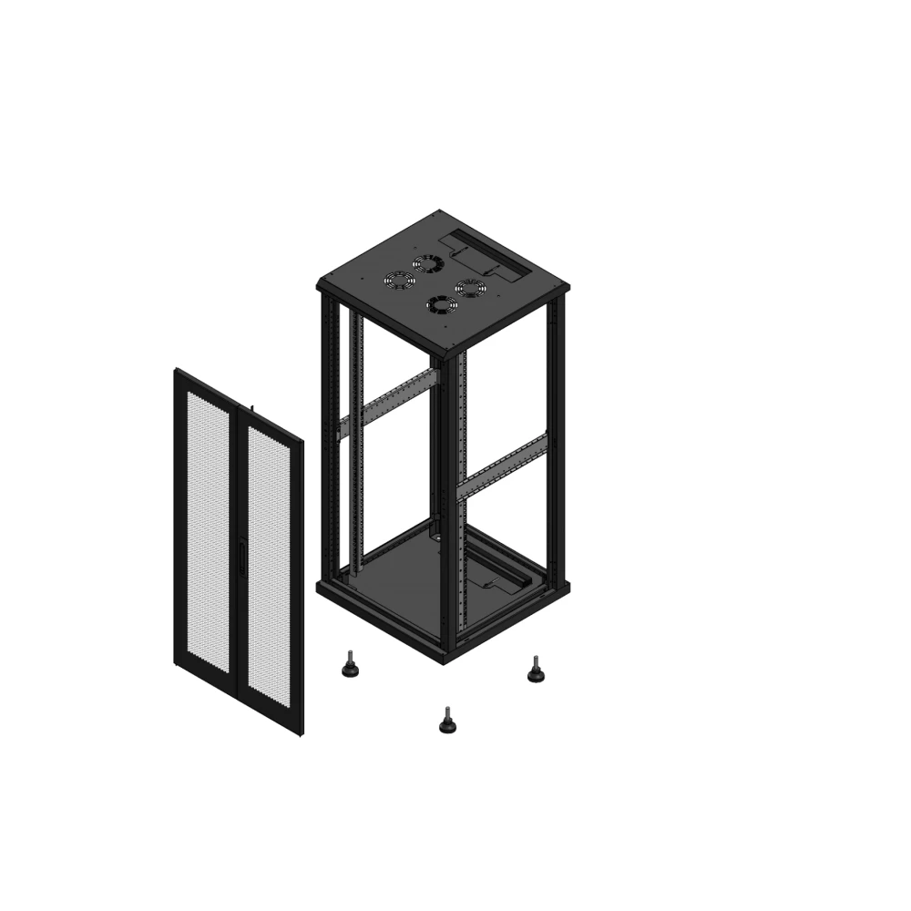 Gigamedia 19" conf S70 26u 600x600 MM av DBL per SP ex