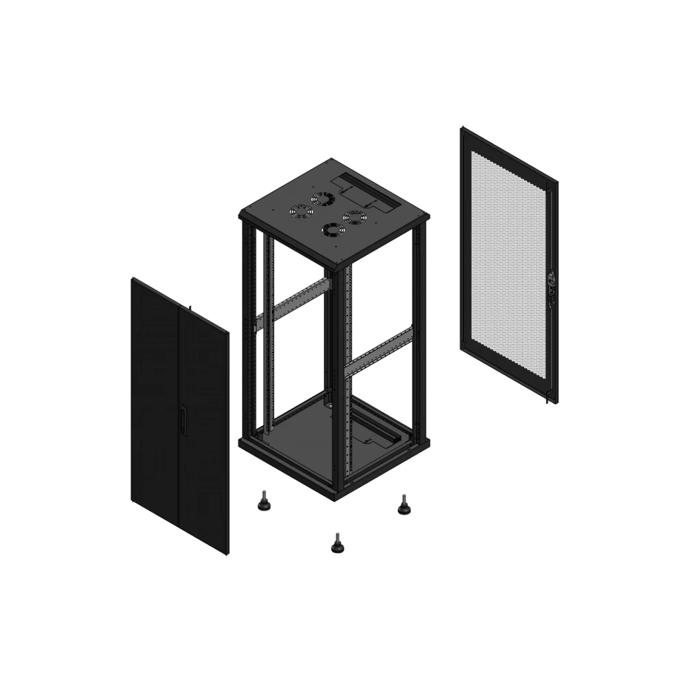 Gigamedia 19" conf S70 26u 600x600 MM av DBL tol ar SPL per ex