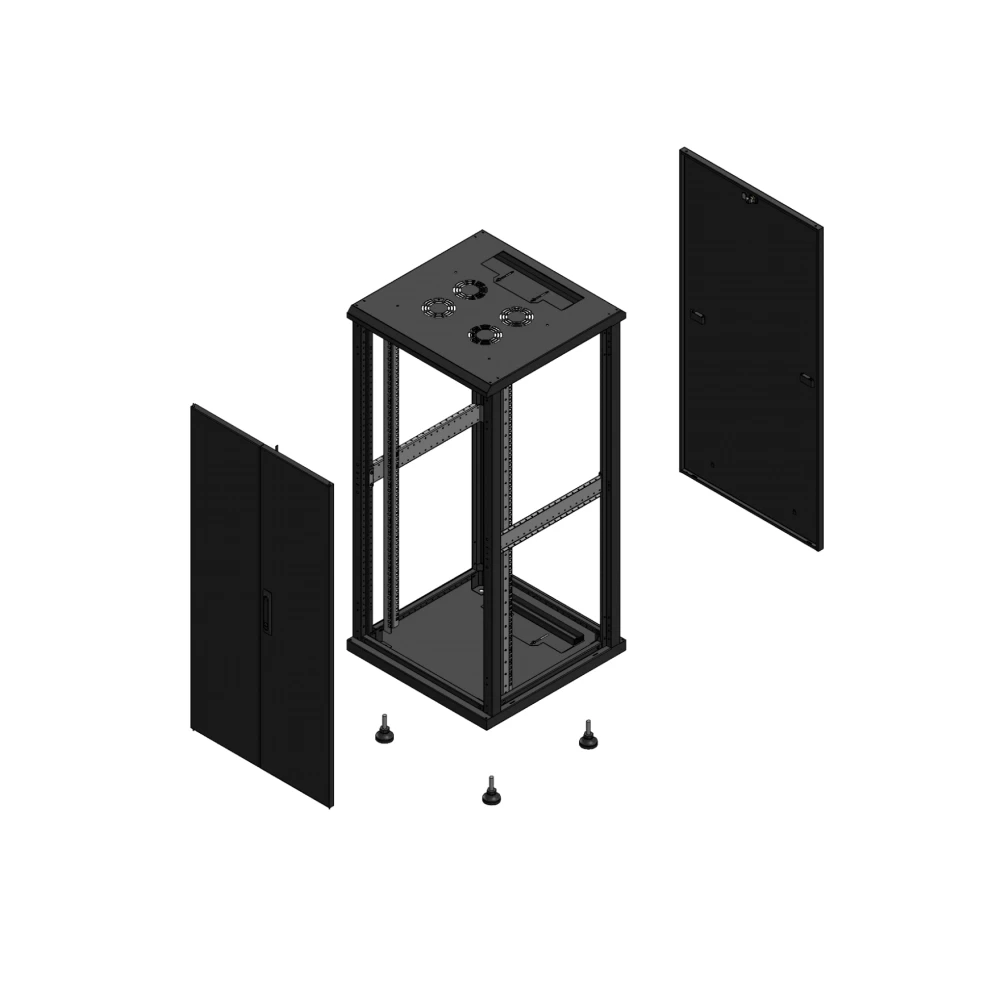 Gigamedia 19" conf S70 26u 600x600 MM av DBL tol par ex