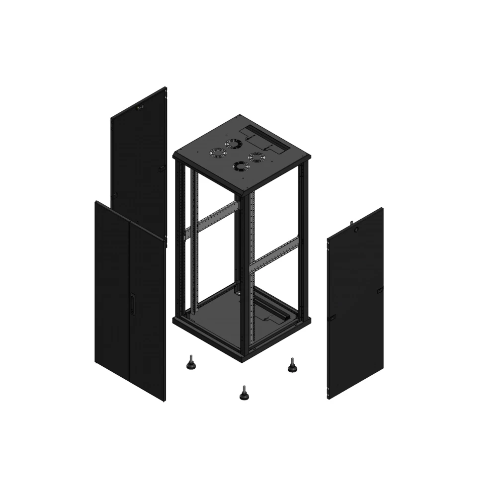 Gigamedia 19" conf S70 26u 600x600 MM av DBL tol SP