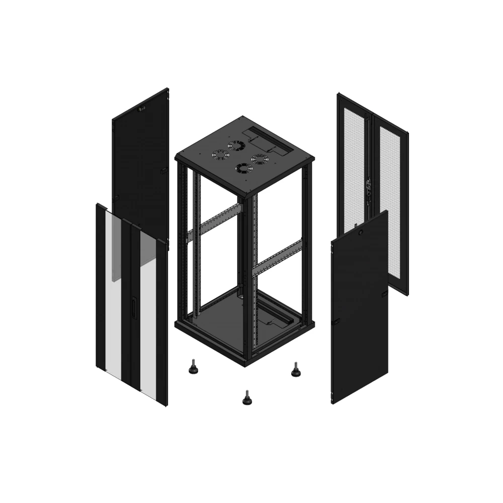 Gigamedia 19" conf S70 26u 600x600 MM av DBL ver ar DBL per