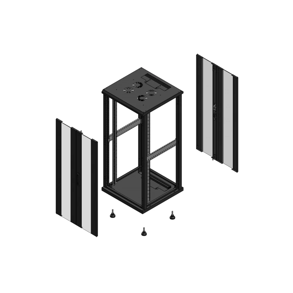 Gigamedia 19" conf S70 26u 600x600 MM av DBL ver ar DBL ver ex