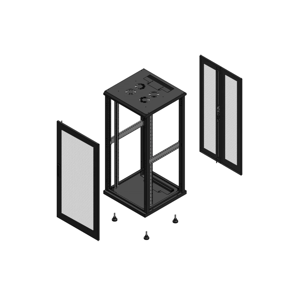 Gigamedia 19" conf S70 26u 600x600 MM av SPL per ar DBL per ex