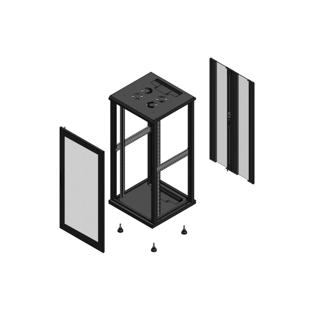 Gigamedia 19" conf S70 26u 600x600 MM av SPL per ar DBL ver ex