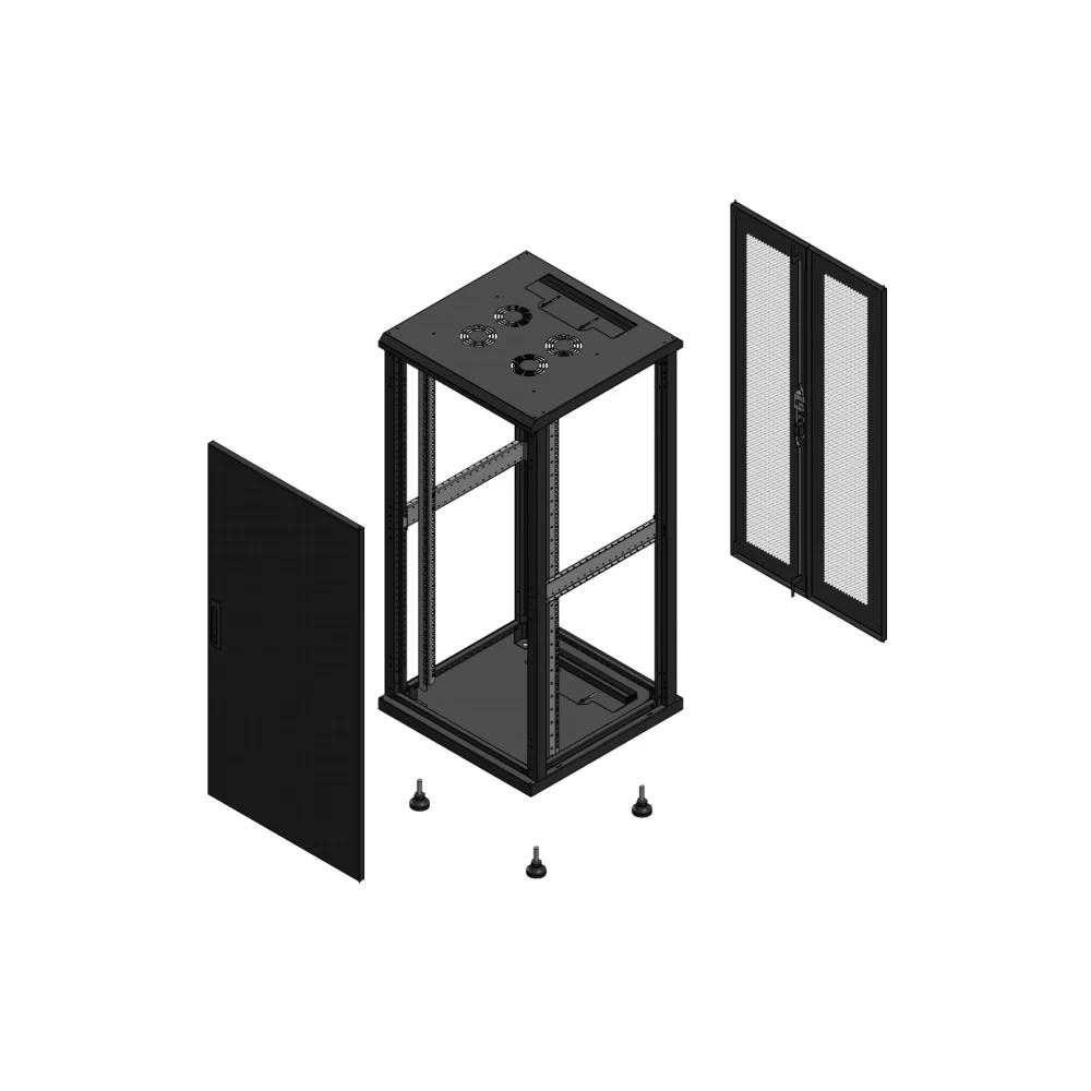 Gigamedia 19" conf S70 26u 600x600 MM av SPL tol ar DBL per ex