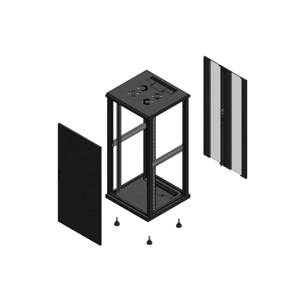 Gigamedia 19" conf S70 26u 600x600 MM av SPL tol ar DBL ver ex