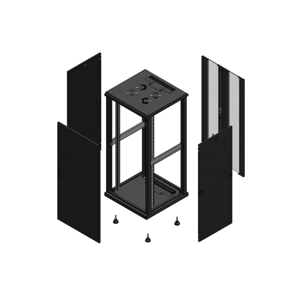 Gigamedia 19" conf S70 26u 600x600 MM av SPL tol ar DBL ver