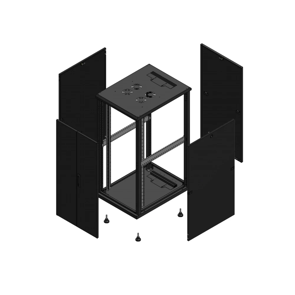 Gigamedia 19" conf S70 26u 600x800 MM av DBL tol par