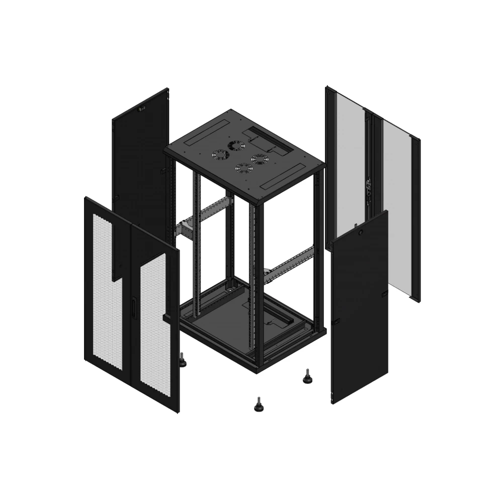 Gigamedia 19" conf S70 26u 800x600 MM av DBL per ar DBL ver