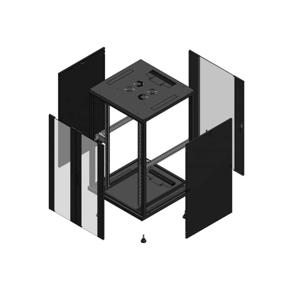 Gigamedia 19" conf S70 26u 800x800 MM av DBL ver ar SPL ver