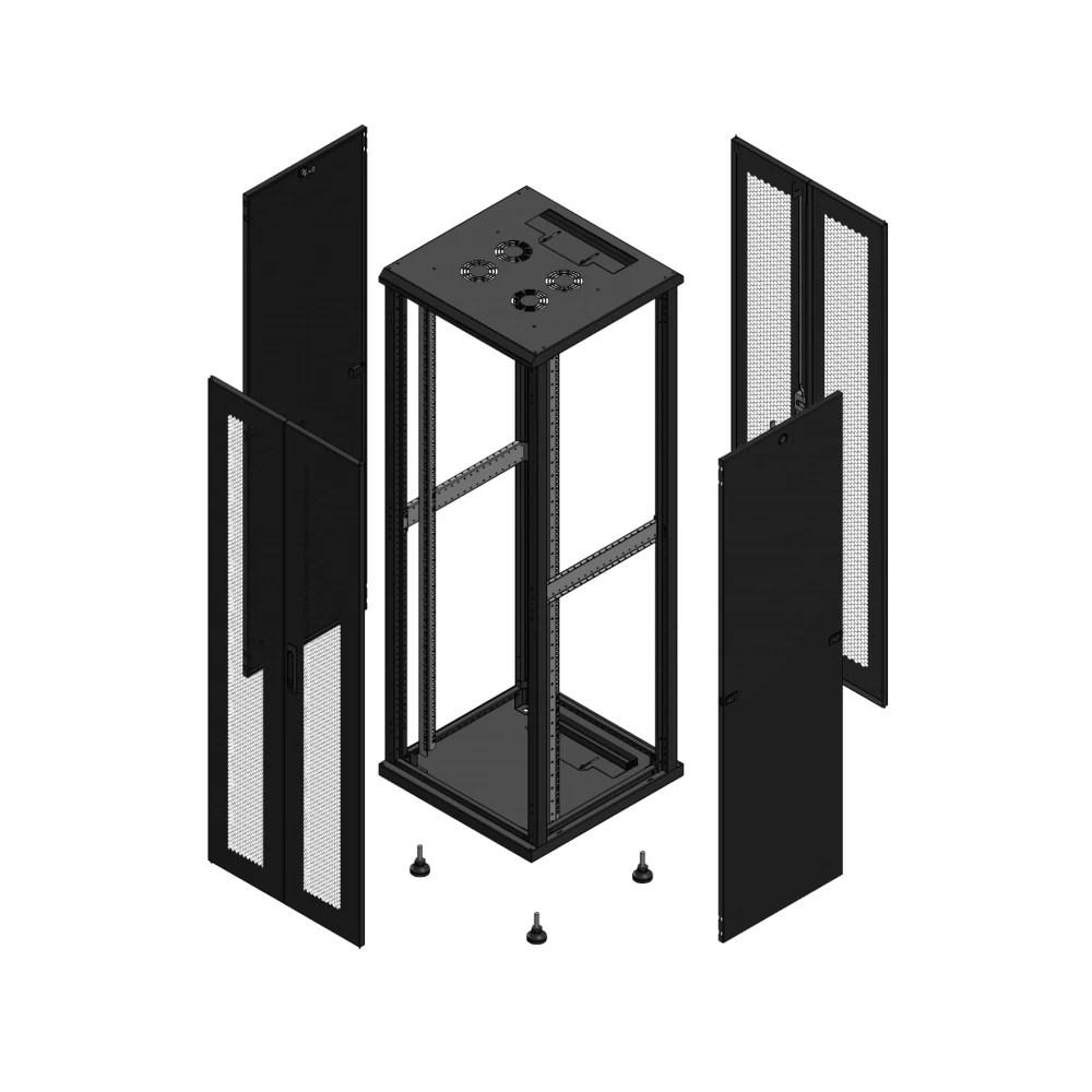 Gigamedia 19" conf S70 36u 600x600 MM av DBL per ar DBL per