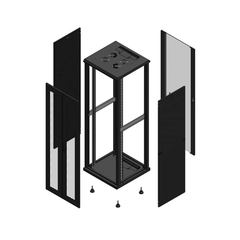 Gigamedia 19" conf S70 36u 600x600 MM av DBL per ar SPL ver