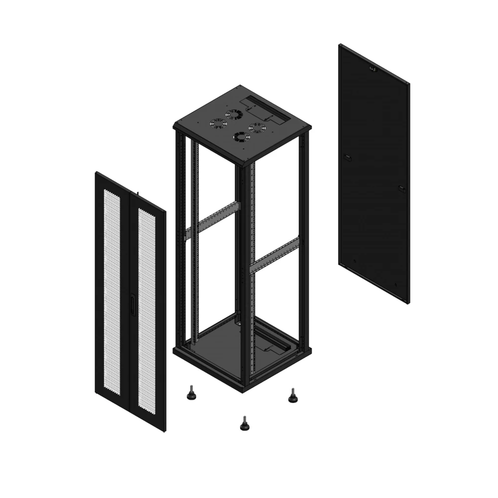 Gigamedia 19" conf S70 36u 600x600 MM av DBL per par ex