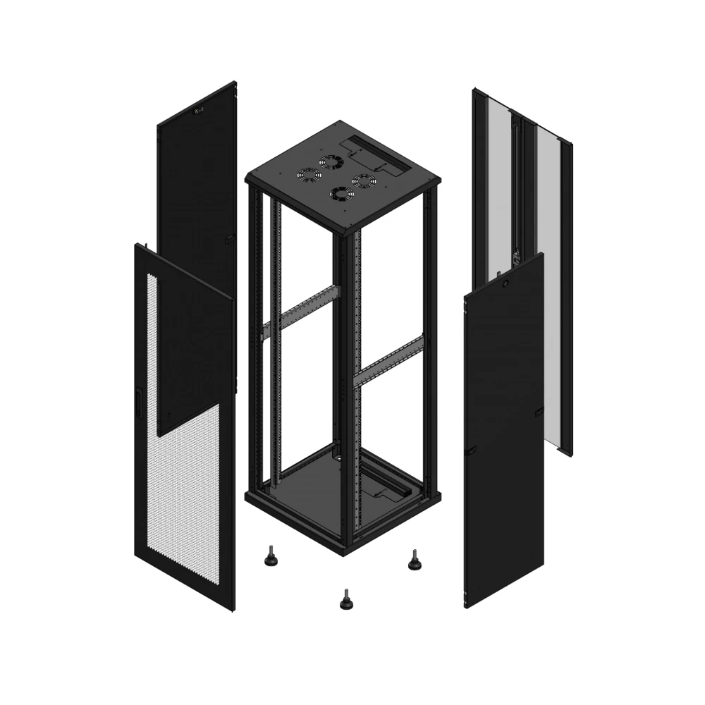 Gigamedia 19" conf S70 36u 600x600 MM av SPL per ar DBL ver