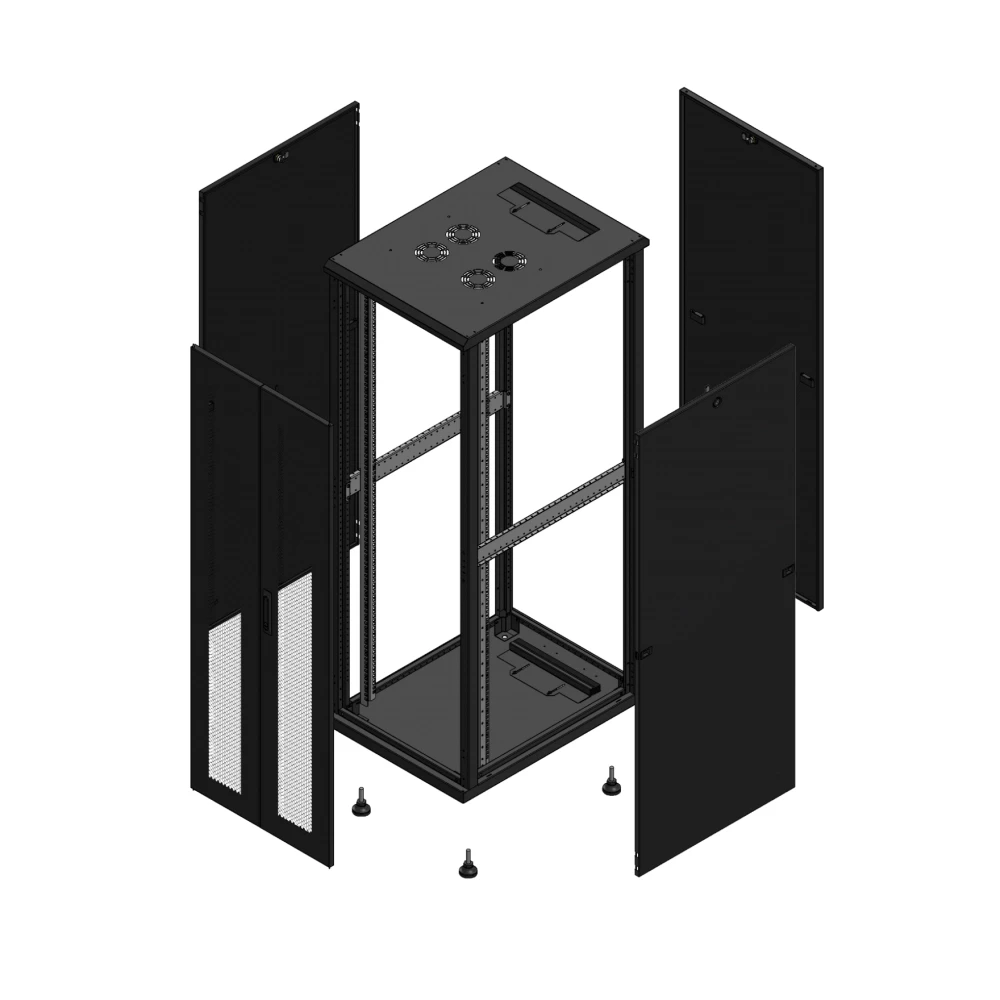 Gigamedia 19" conf S70 36u 600x800 MM av DBL per par