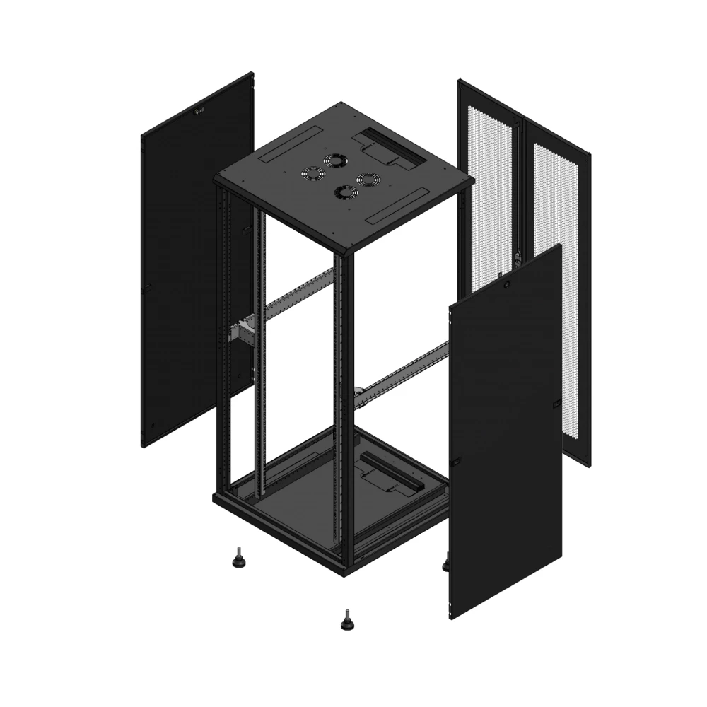 Gigamedia 19" conf S70 36u 800x800 MM SP ar DBL per