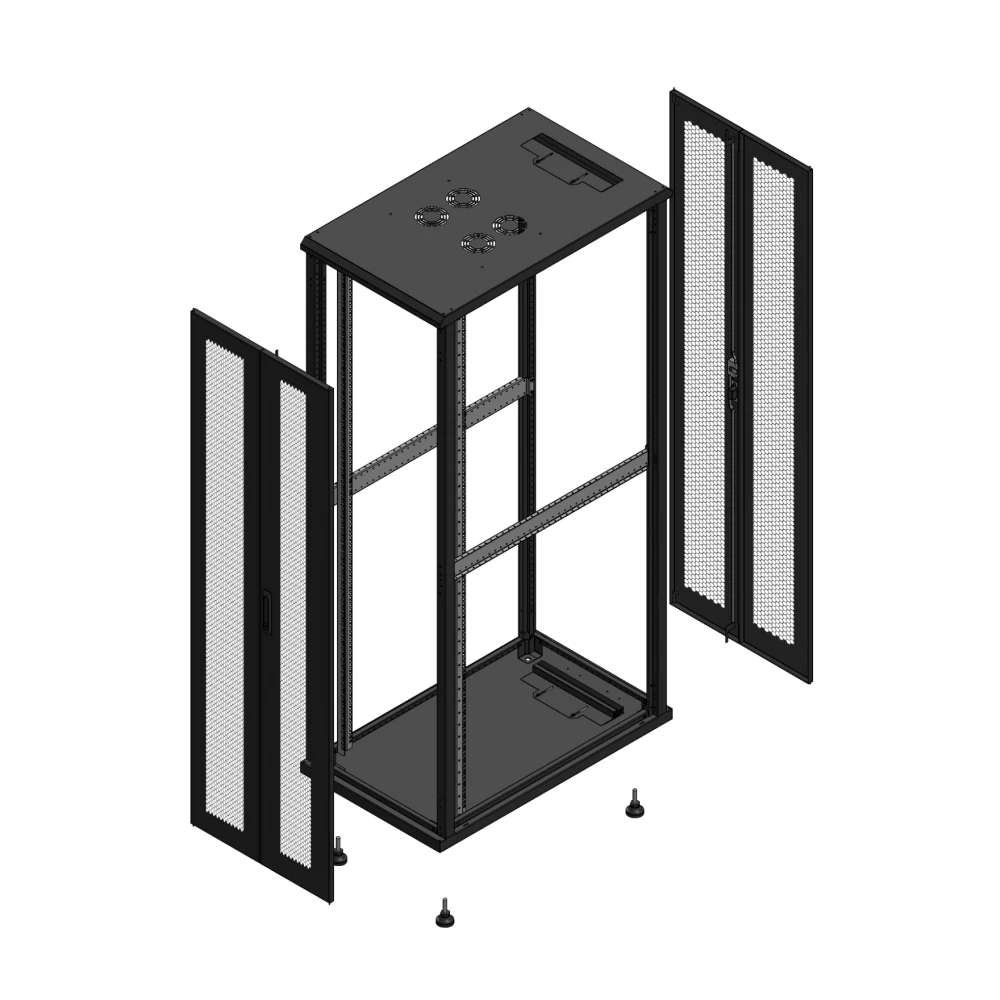 Gigamedia 19" conf S70 42u 600x1000 MM av DBL per ar DBL per ex