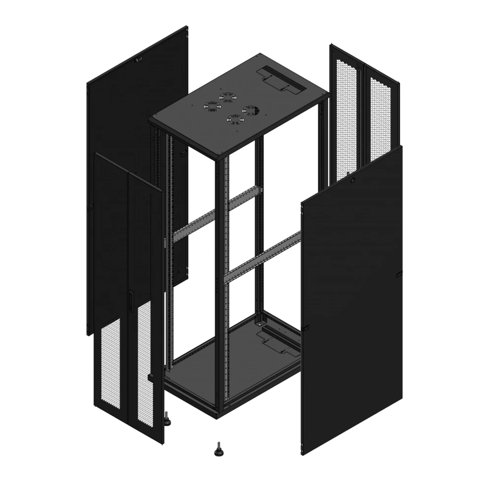 Gigamedia 19" conf S70 42u 600x1000 MM av DBL per ar DBL per