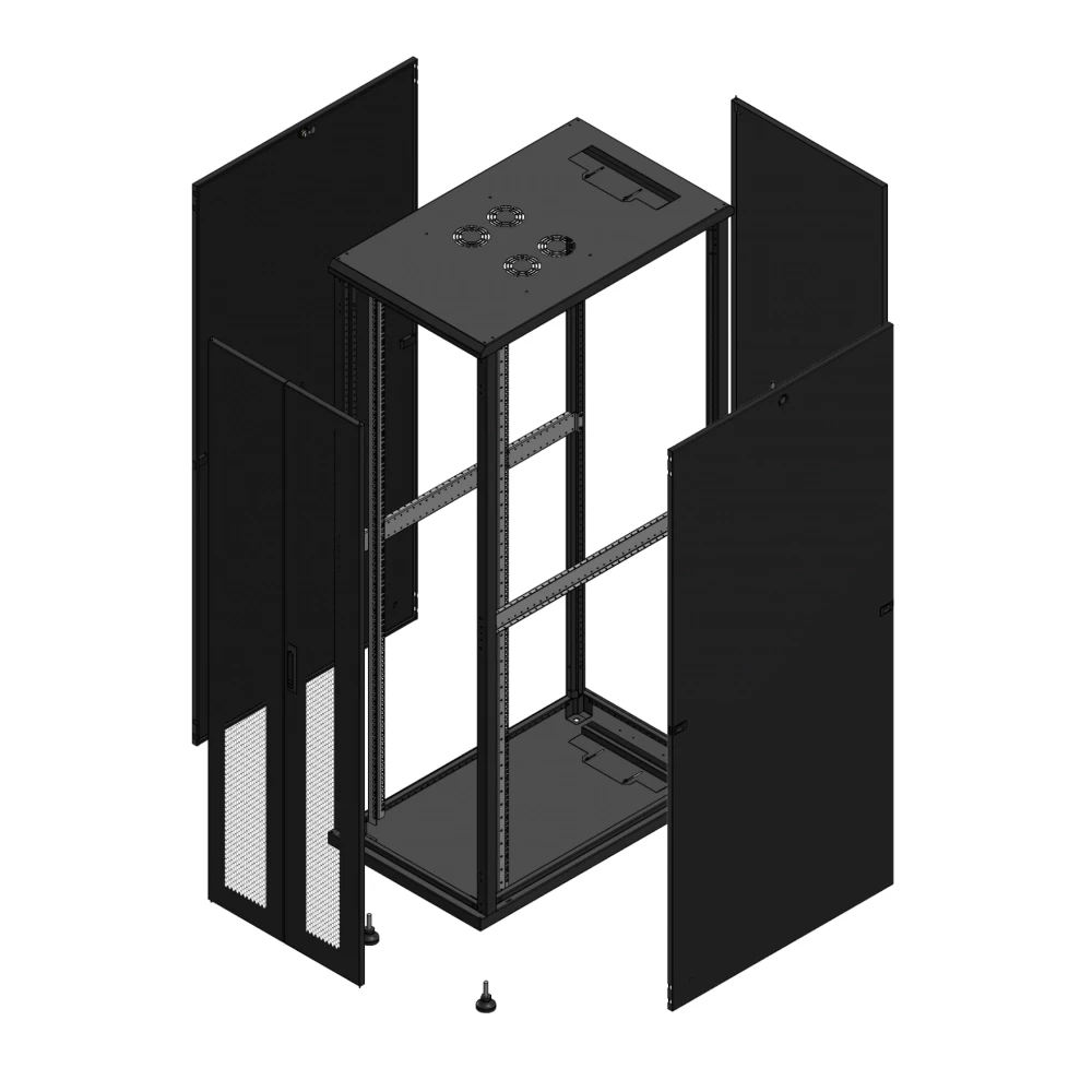 Gigamedia 19" conf S70 42u 600x1000 MM av DBL per ar SPL tol