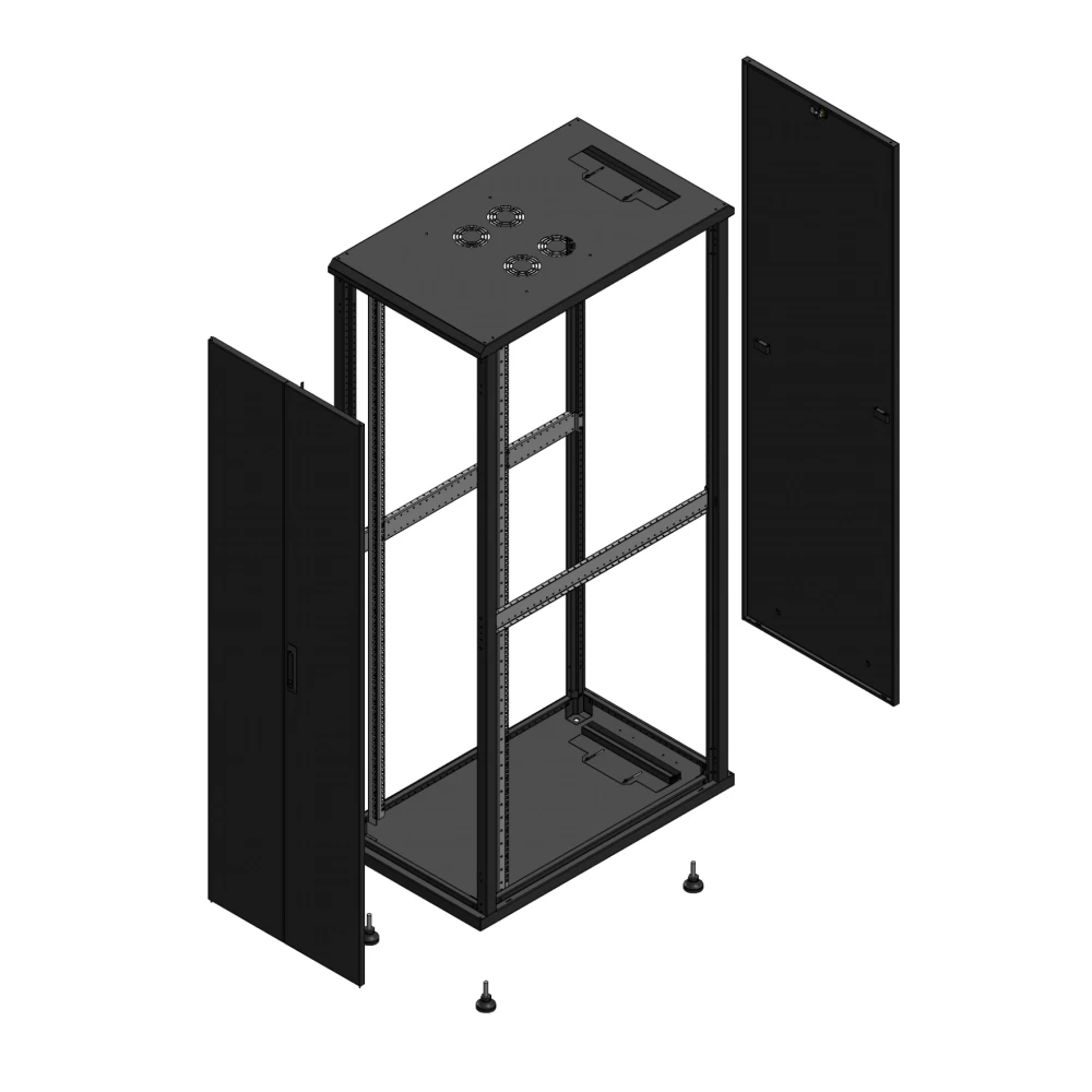Gigamedia 19" conf S70 42u 600x1000 MM av DBL tol par ex