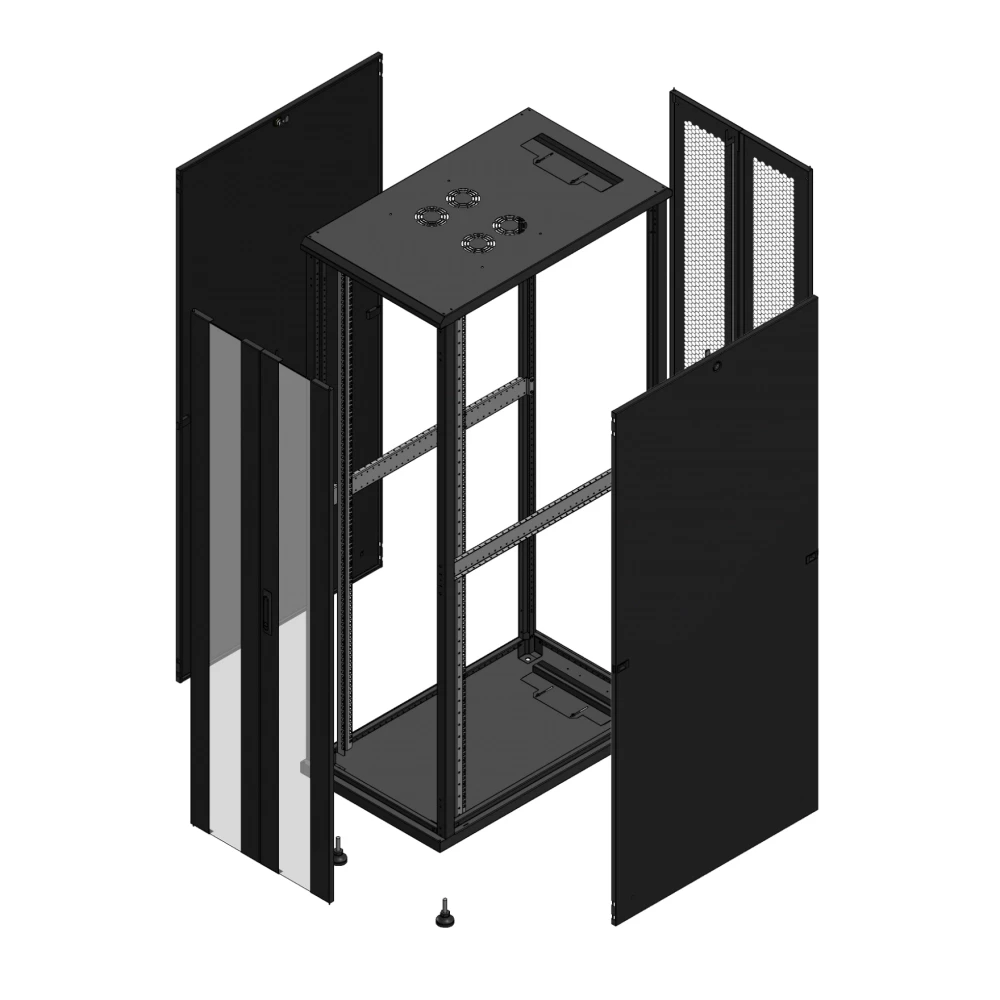 Gigamedia 19" conf S70 42u 600x1000 MM av DBL ver ar DBL per