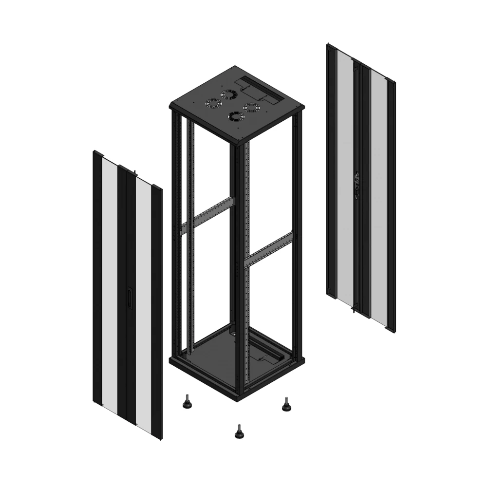 Gigamedia 19" conf S70 42u 600x600 MM av DBL ver ar DBL ver ex