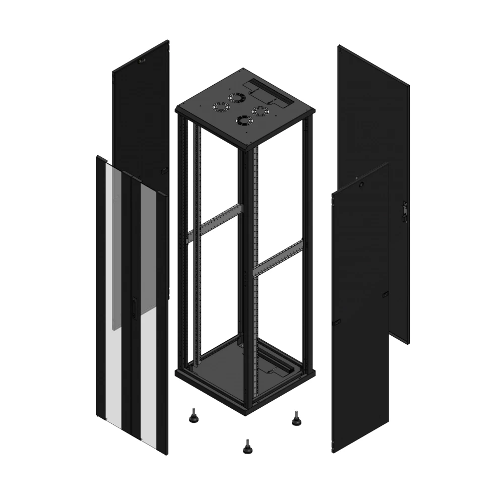 Gigamedia 19" conf S70 42u 600x600 MM av DBL ver ar SPL tol