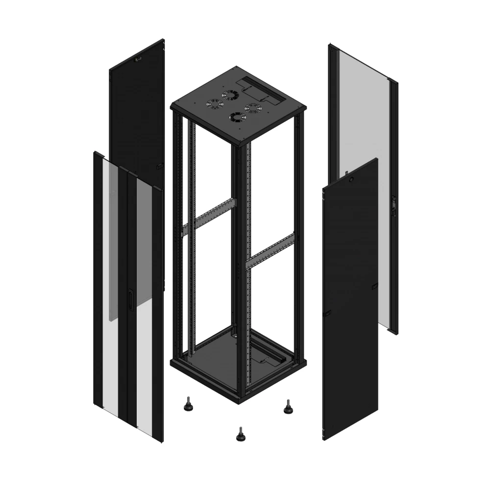 Gigamedia 19" conf S70 42u 600x600 MM av DBL ver ar SPL ver