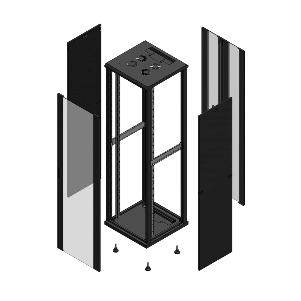 Gigamedia 19" conf S70 42u 600x600 MM av SPL ver ar DBL ver