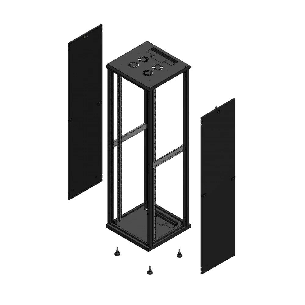 Gigamedia 19" conf S70 42u 600x600 MM sans porte avant et arrière