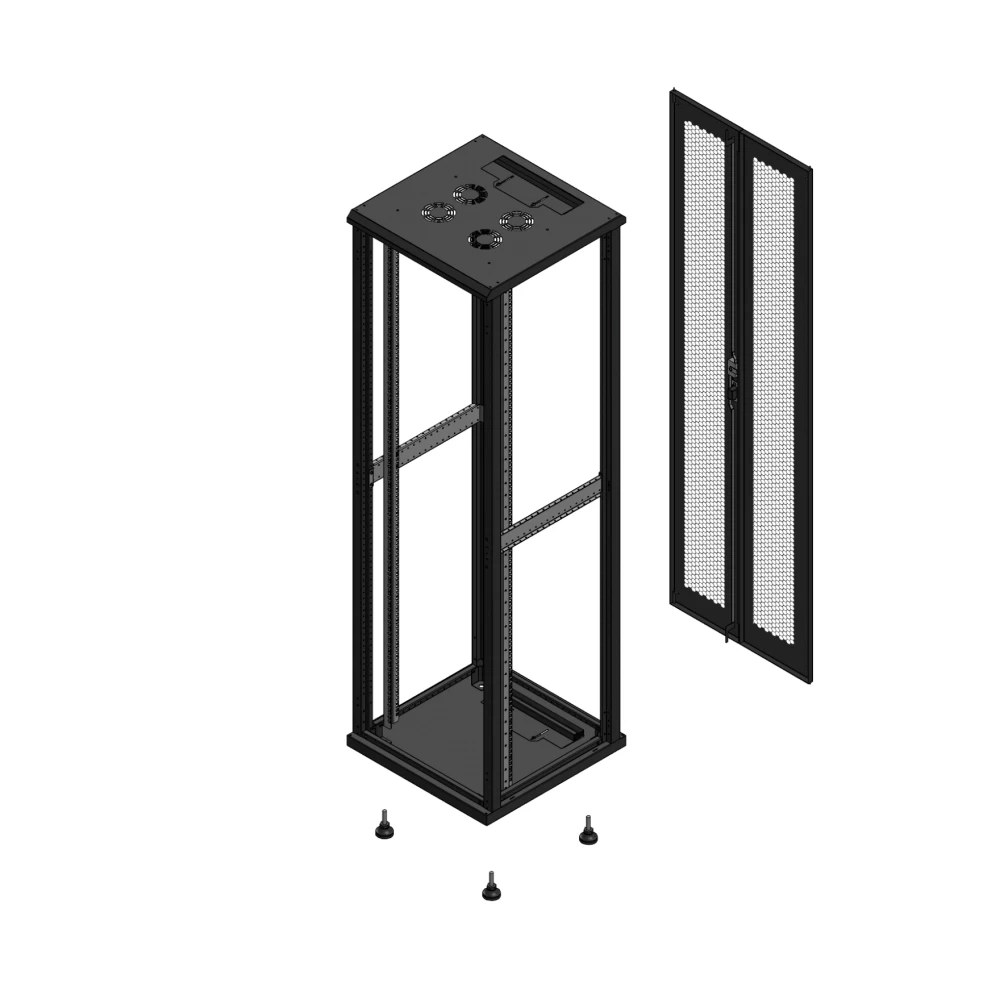 Gigamedia 19" conf S70 42u 600x600 MM SP ar DBL per ex