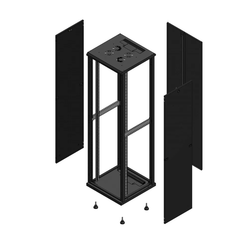 Gigamedia 19" conf S70 42u 600x600 MM SP ar DBL tol