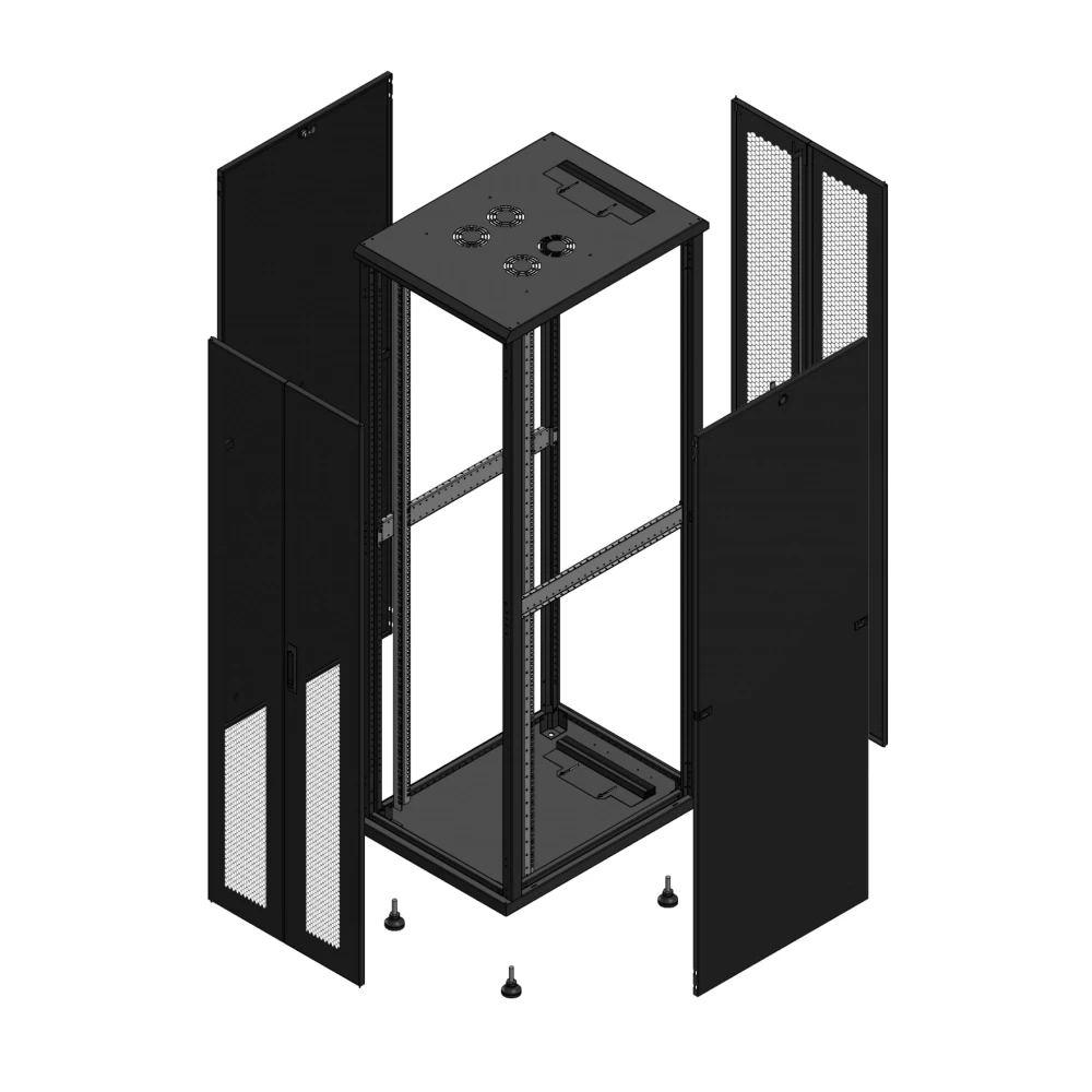 Gigamedia 19" conf S70 42u 600x800 MM av DBL per ar DBL per