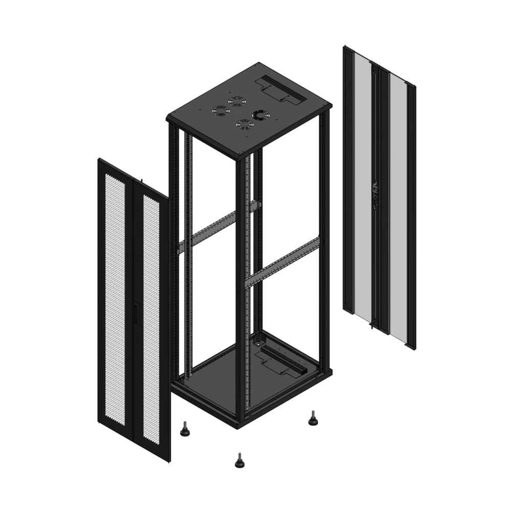 Gigamedia 19" conf S70 42u 600x800 MM av DBL per ar DBL ver ex